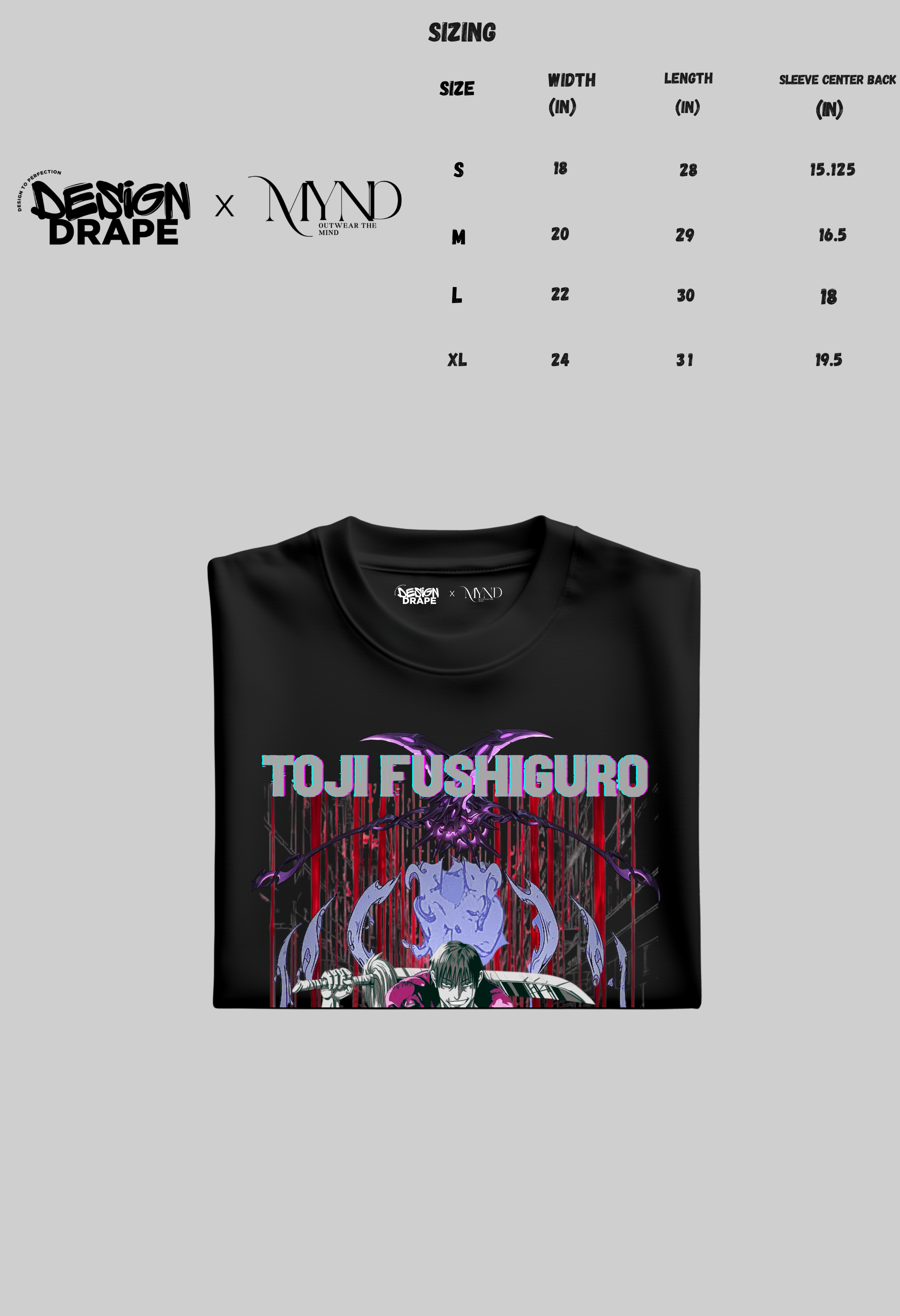 Jujutsu Kaisen: Toji Fushiguro Cursed-Energy Tee