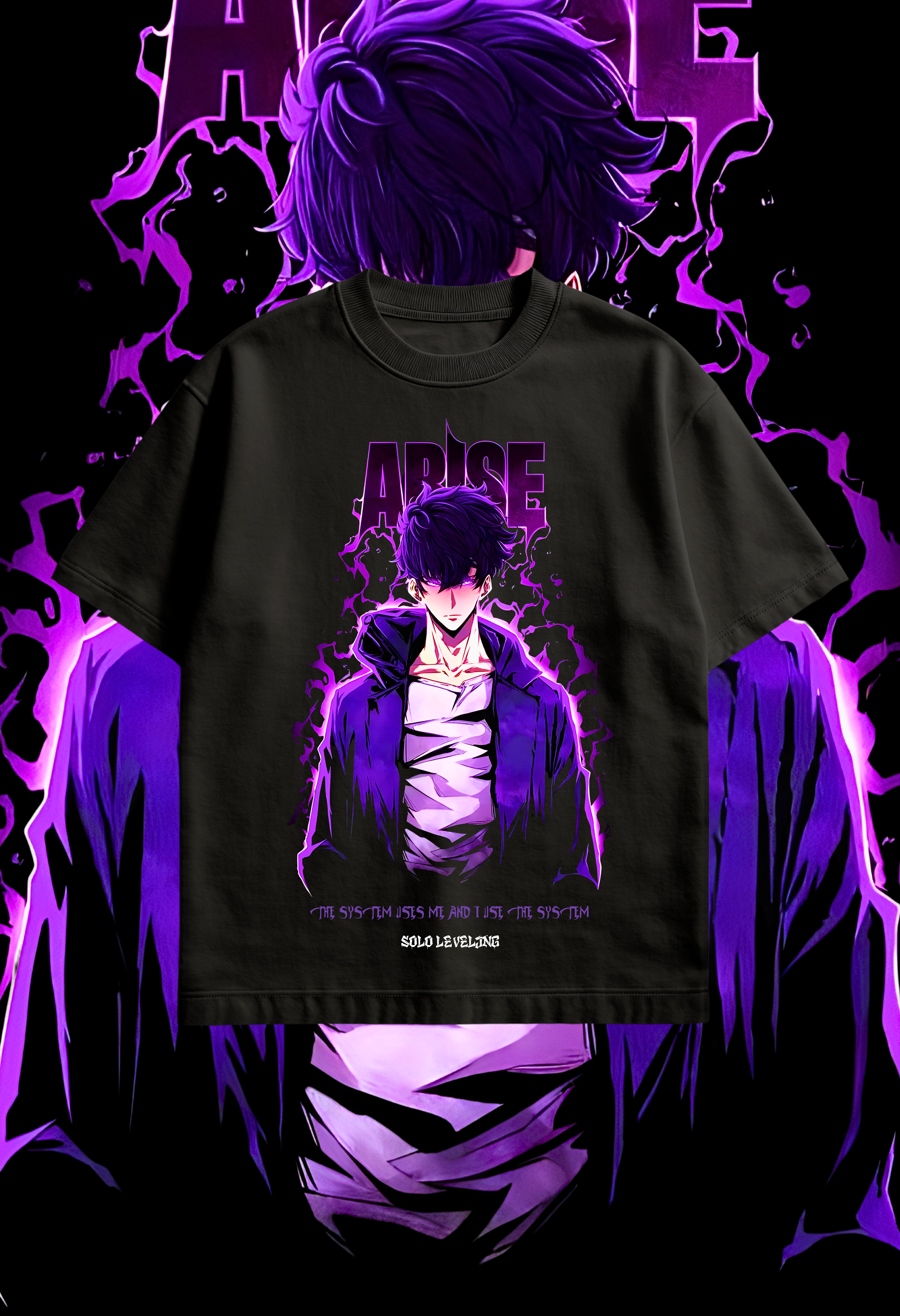 "ARISE" Solo Leveling T-Shirt - The System Player Sung Jin-woo Merch