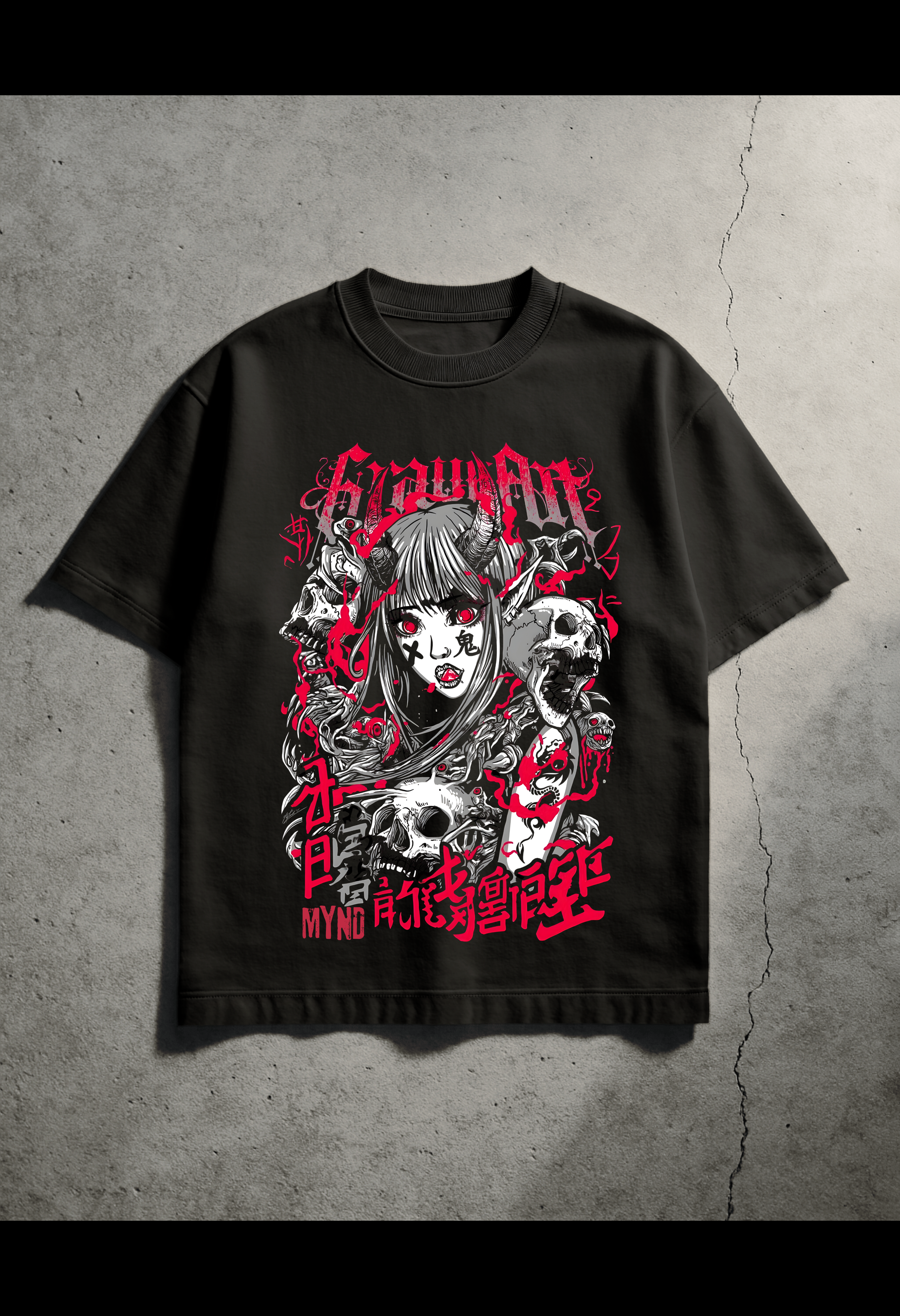 Gothic Grunge Girl Tshirt