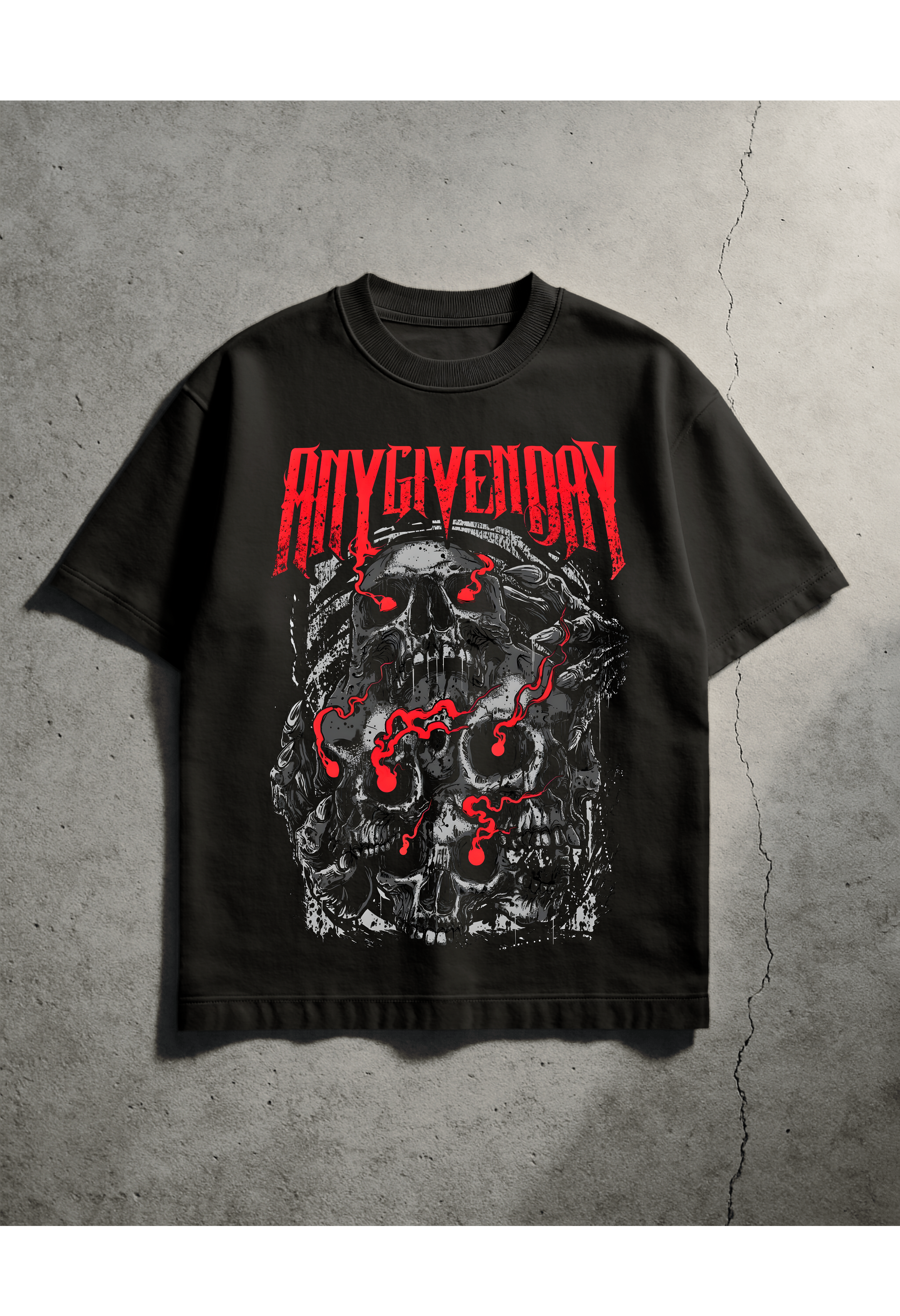Skulls Any Given Day Tshirt