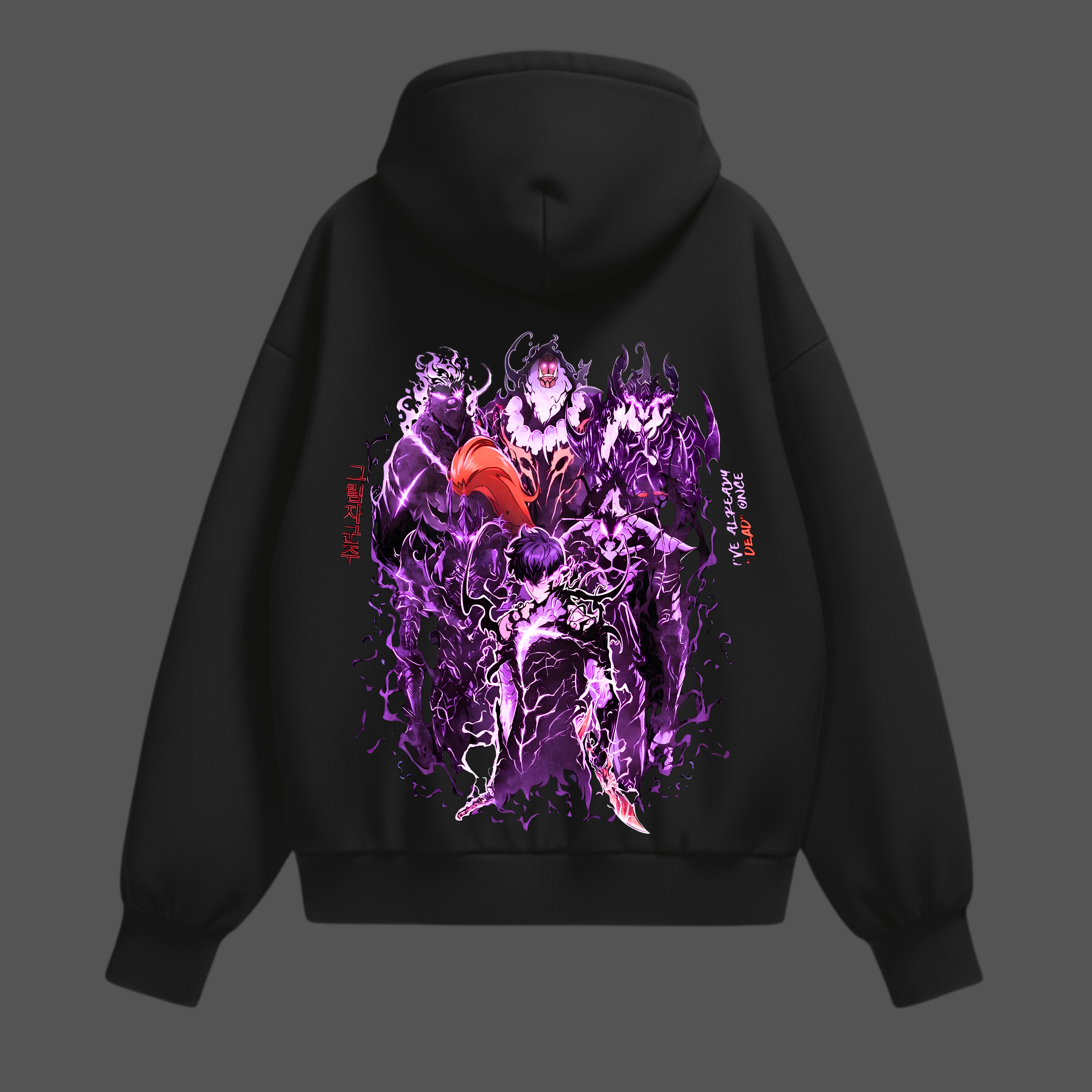 Solo Leveling “Arise” Limited Black Fleece Hoodie