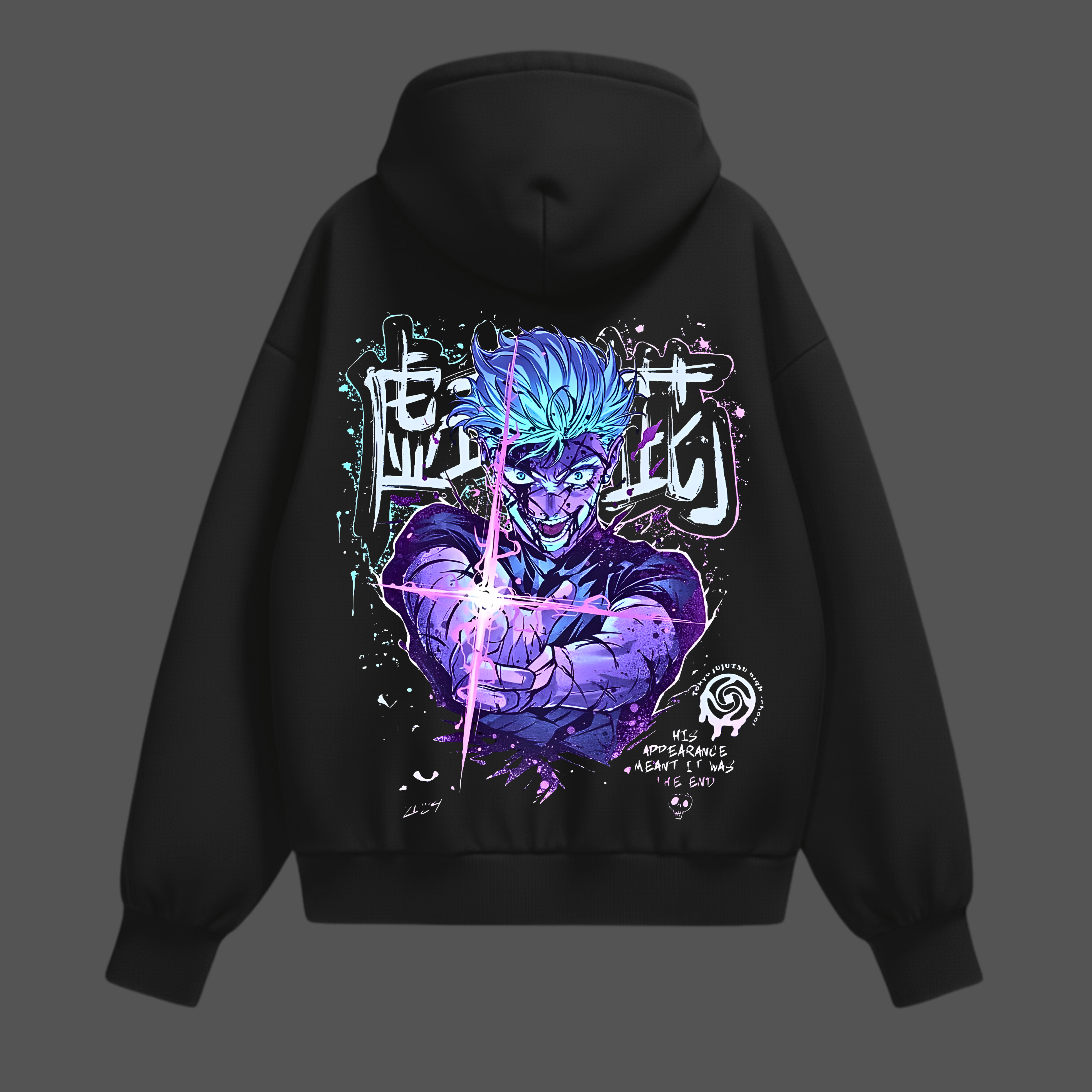 Gojo Satoru “Limitless Edition” Black Fleece Hoodie – Limited Release