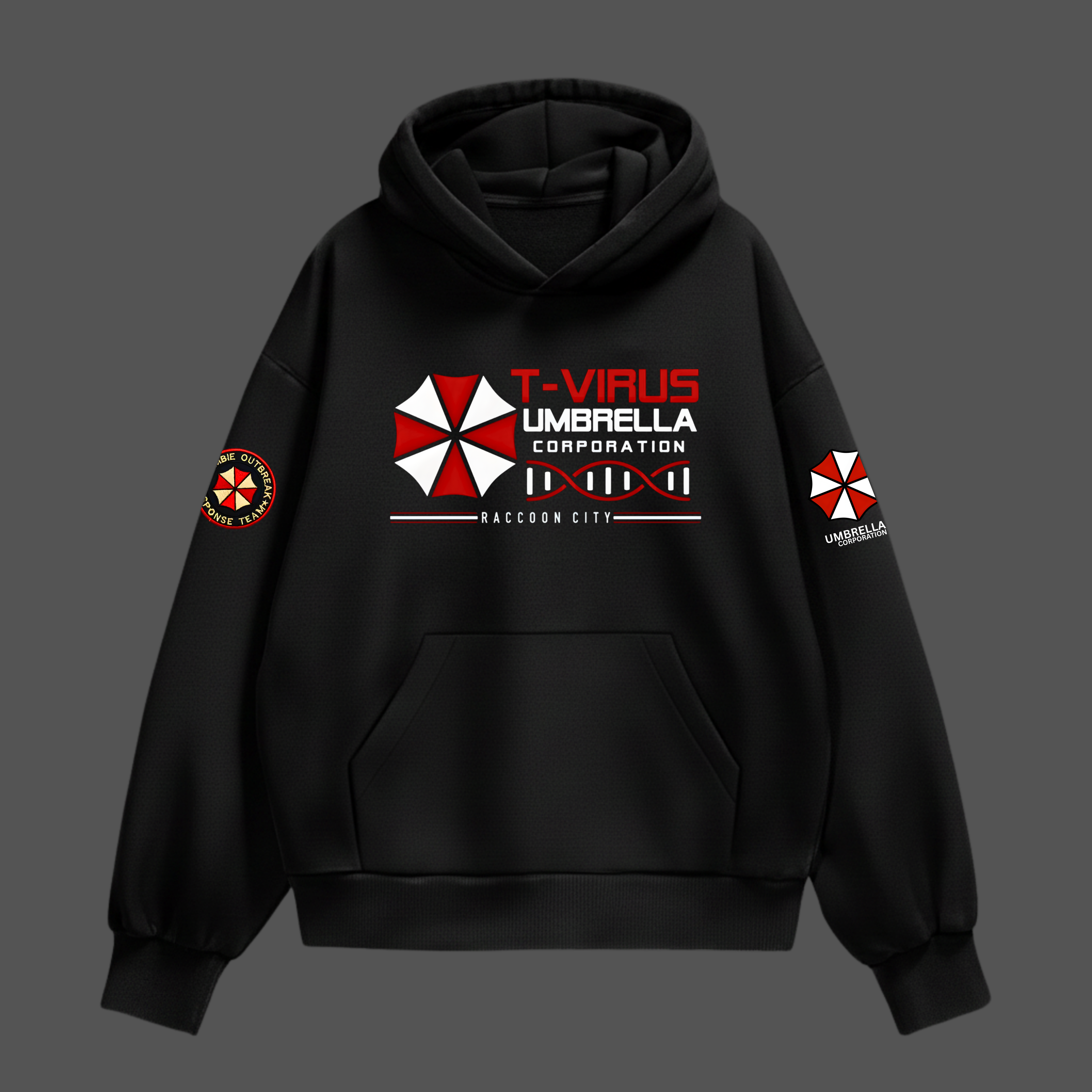 Premium Umbrella Corporation “T-Virus” Hoodie – Raccoon City Edition